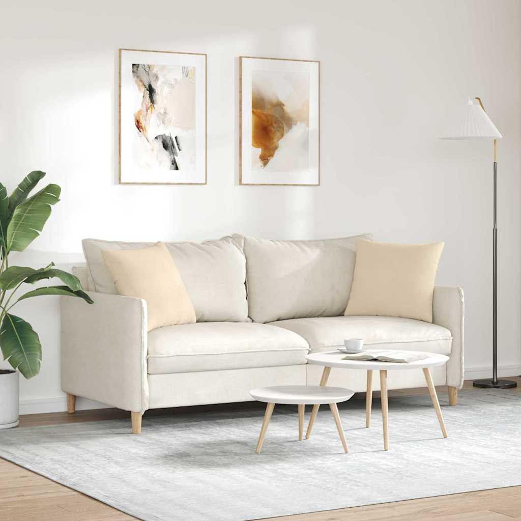 Jastučići za sofu 2 pcs Krema 45 x 45 cm tkanina
