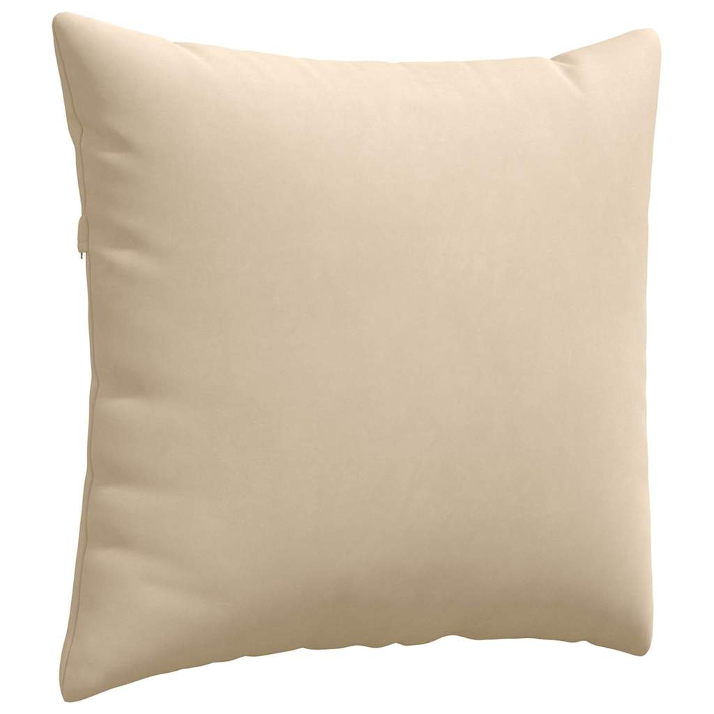 Jastučići za sofu 2 pcs Krema 45 x 45 cm tkanina