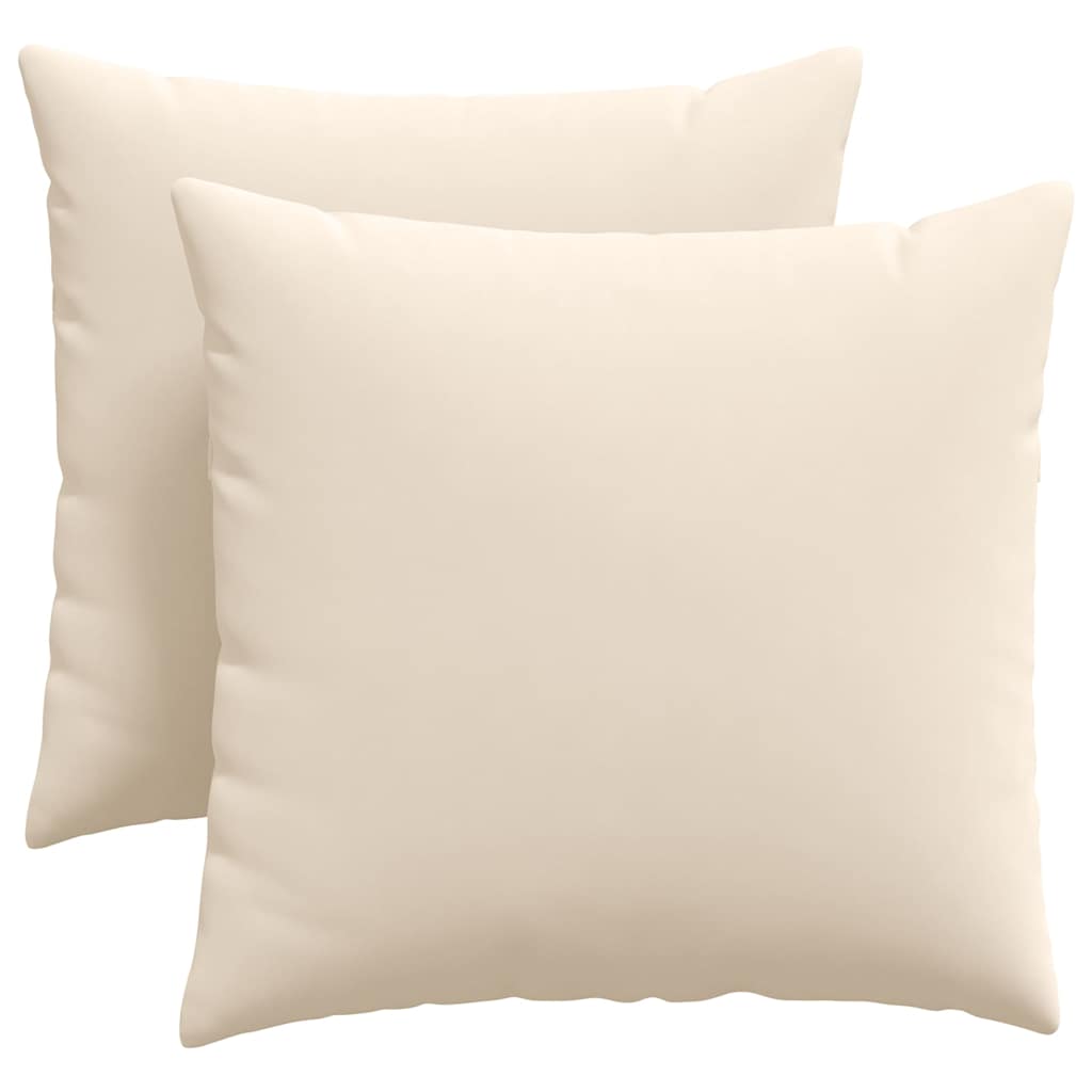 Jastučići za sofu 2 pcs Bež 45 x 45 cm tkanina