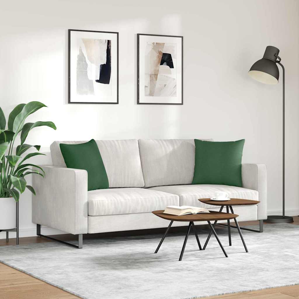 Jastučići za sofu 2 pcs Tamnozelena 45 x 45 cm Kordura tekstil