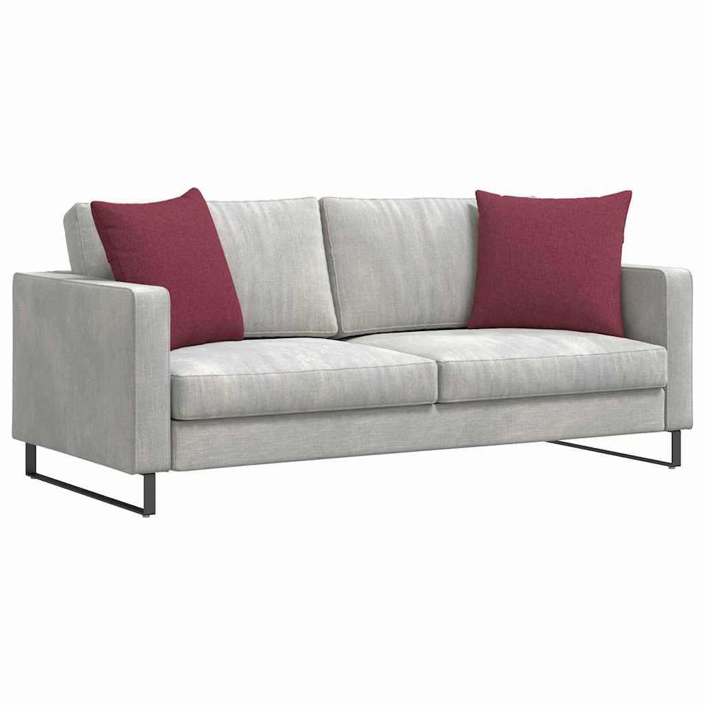 Jastučići za sofu 2 pcs Vinska crvena 50 x 50 cm tkanina