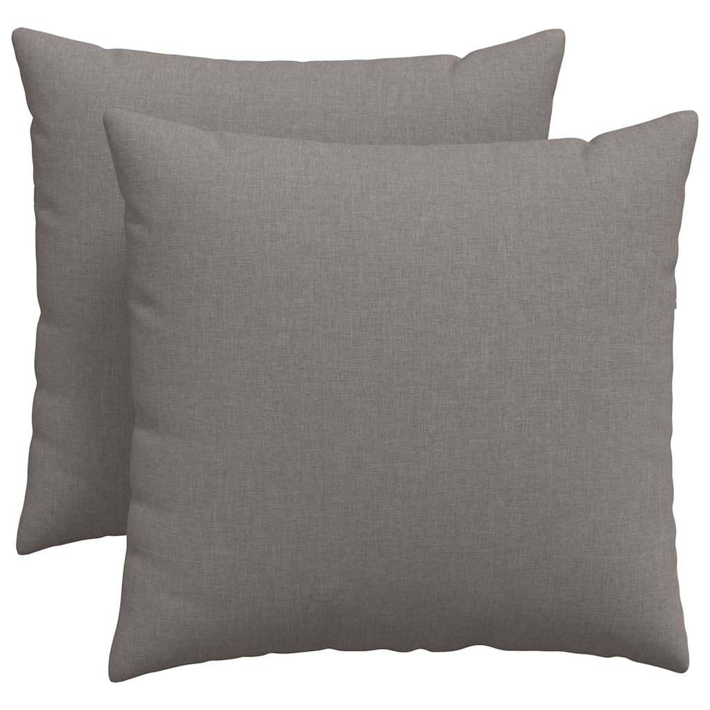 Jastučići za sofu 2 pcs Sivo-smeđa 50 x 50 cm tkanina