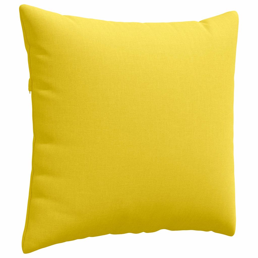 Jastučići za sofu 2 pcs Svijetlo žuta 50 x 50 cm tkanina