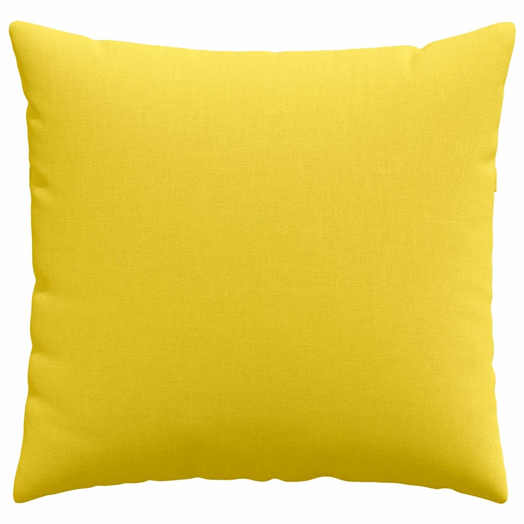 Jastučići za sofu 2 pcs Svijetlo žuta 50 x 50 cm tkanina