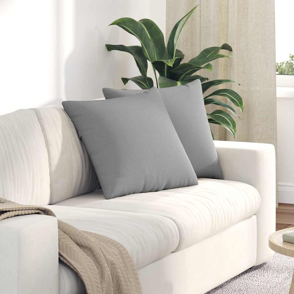 Jastučići za sofu 2 pcs Oblačnosiva 50 x 50 cm tkanina