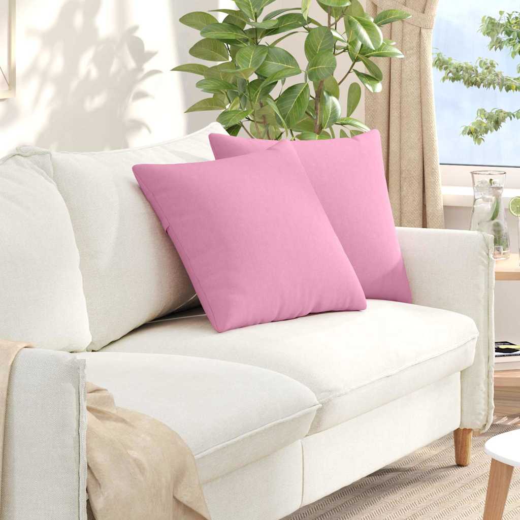 Jastučići za sofu 2 pcs Ružičasta 50 x 50 cm tkanina