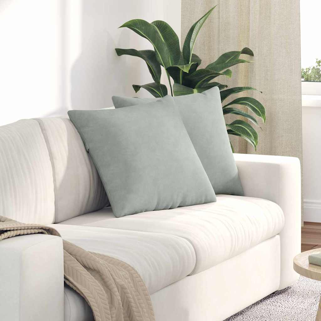 Jastučići za sofu 2 pcs Svijetlo siva 50 x 50 cm
