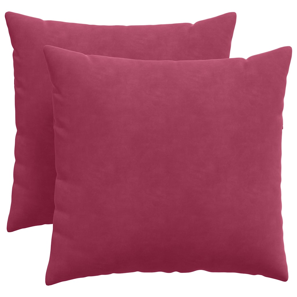 Jastučići za sofu 2 pcs Vinska crvena 50 x 50 cm