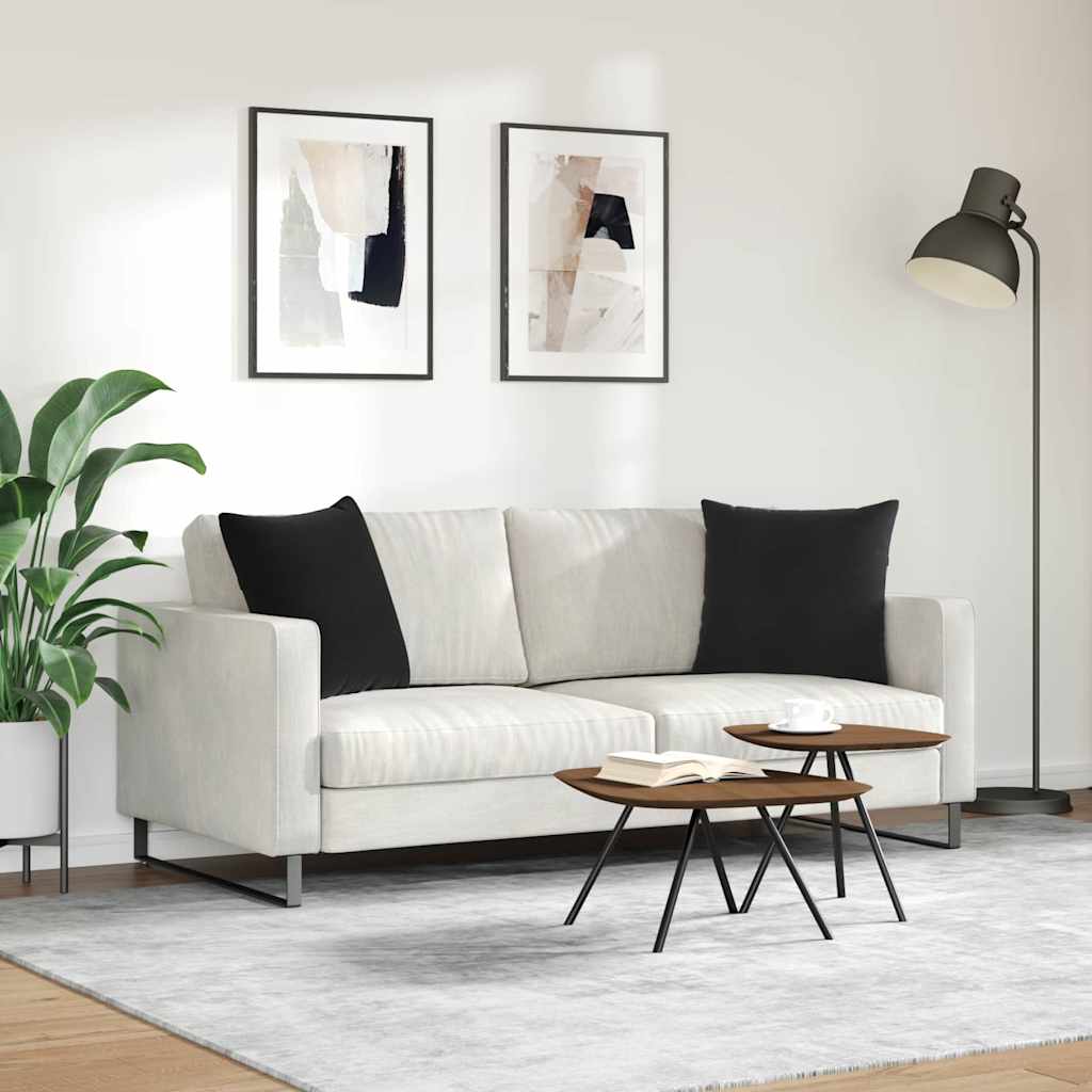 Jastučići za sofu 2 pcs Crna 50 x 50 cm Kordura tekstil