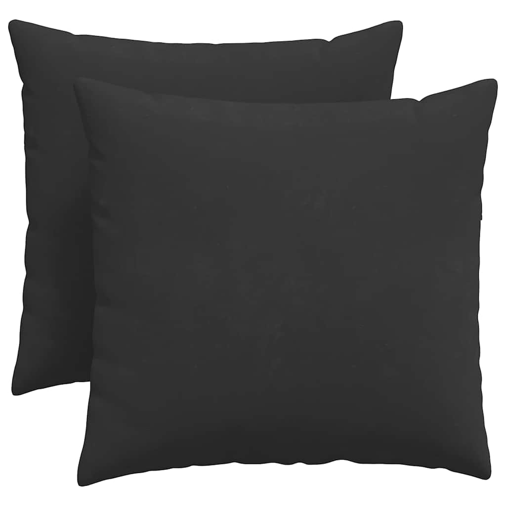 Jastučići za sofu 2 pcs Crna 50 x 50 cm tkanina