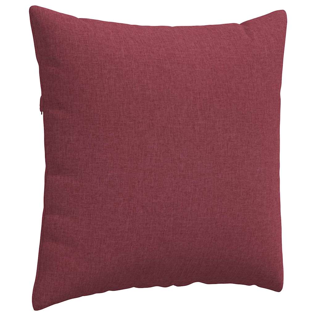 Jastučići za sofu 2 pcs Vinska crvena 60 x 60 cm tkanina
