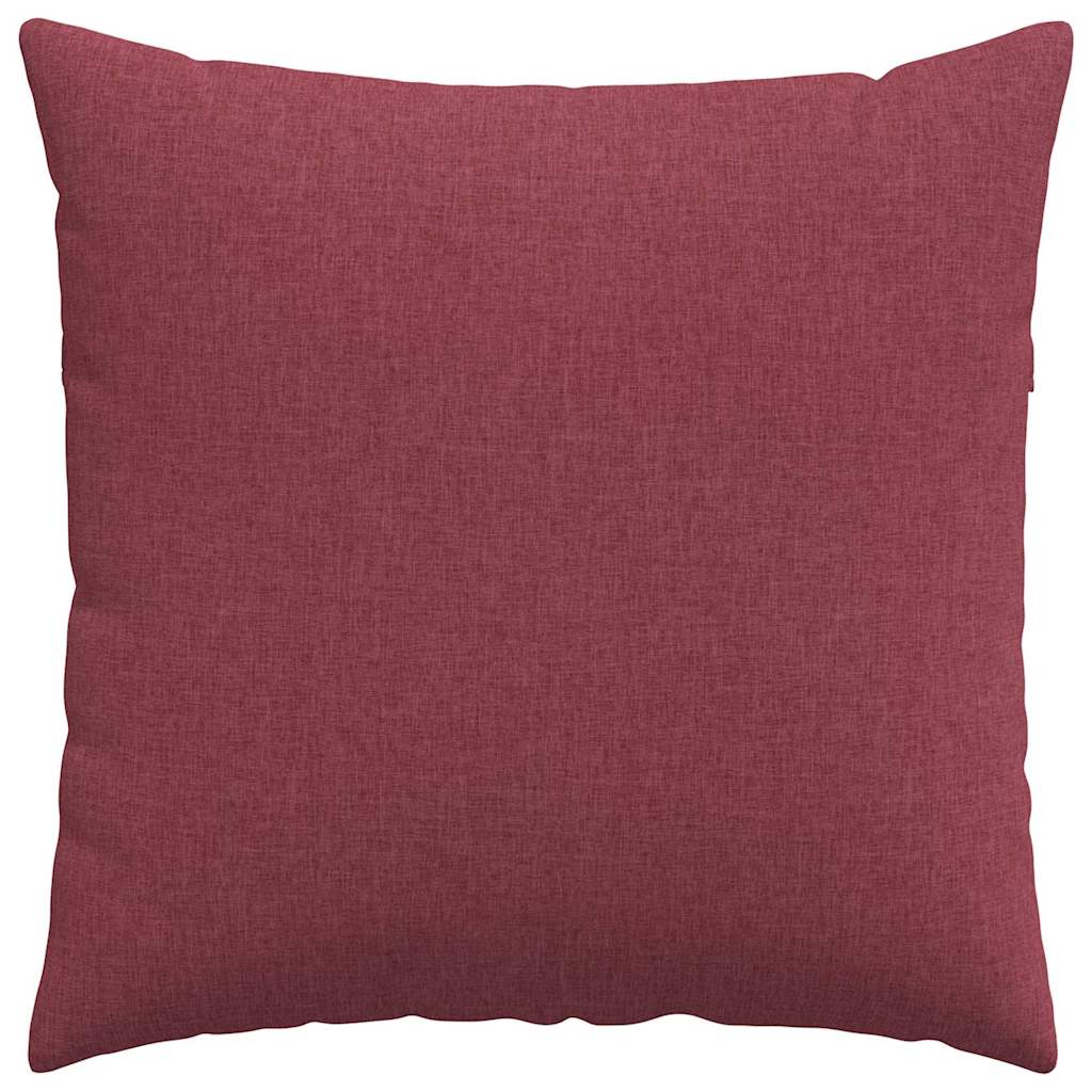 Jastučići za sofu 2 pcs Vinska crvena 60 x 60 cm tkanina