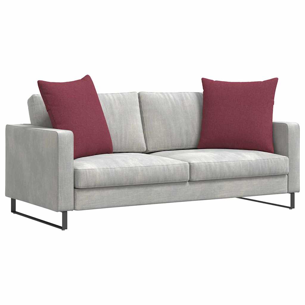 Jastučići za sofu 2 pcs Vinska crvena 60 x 60 cm tkanina