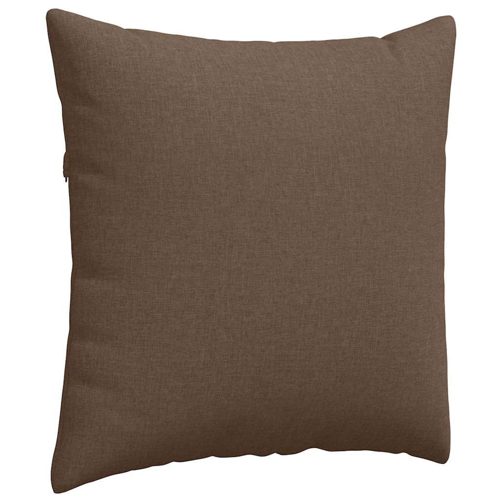 Jastučići za sofu 2 pcs Smeđa 60 x 60 cm tkanina