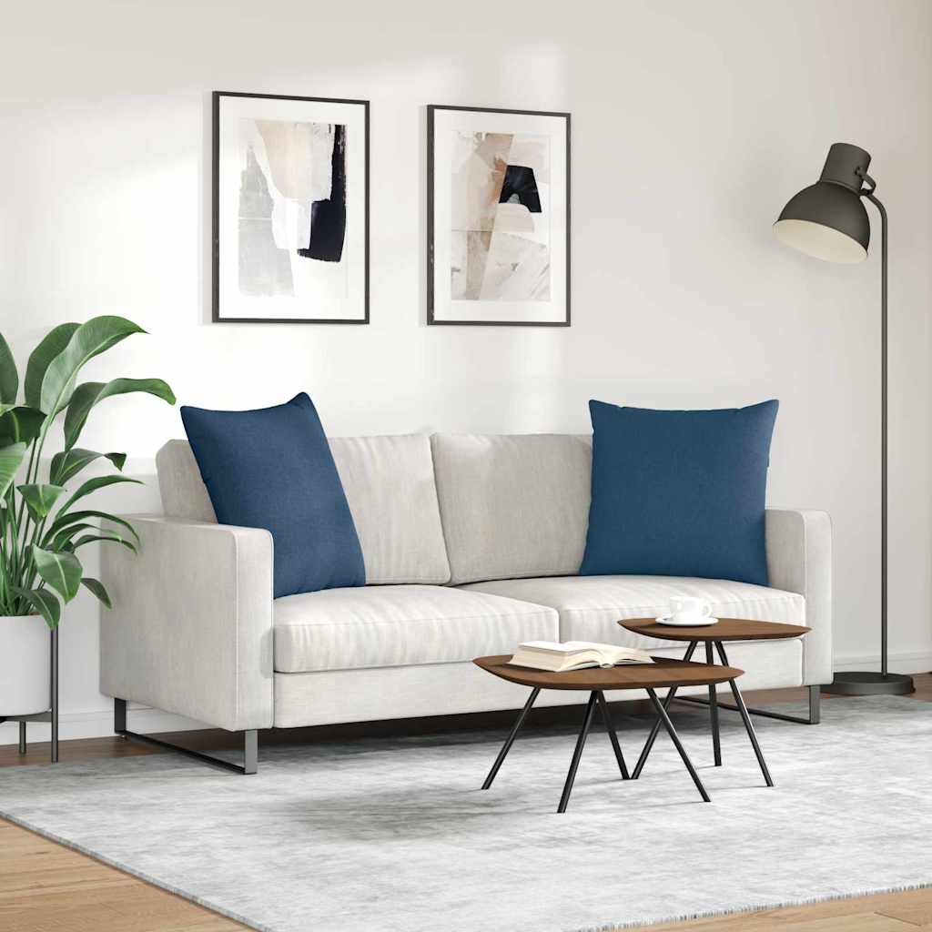 Jastučići za sofu 2 pcs Plava 60 x 60 cm tkanina