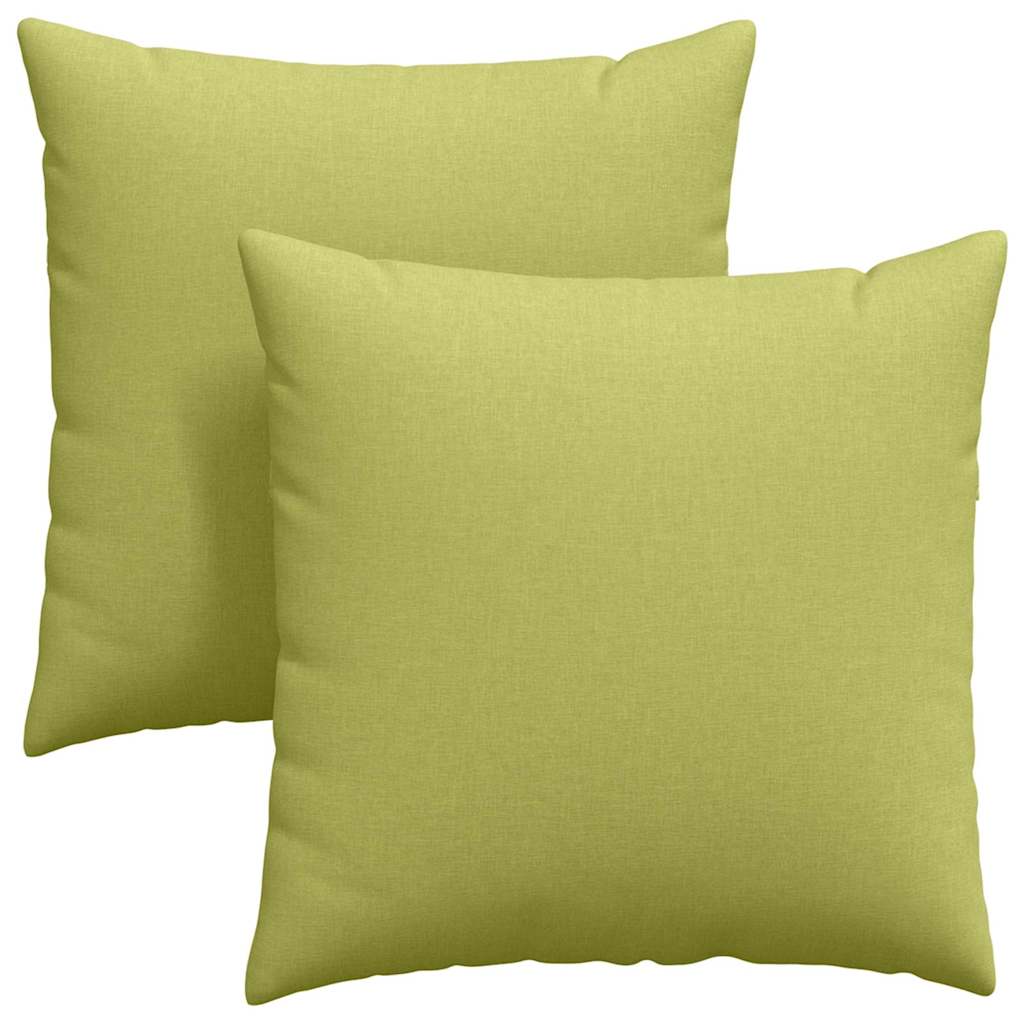 Jastučići za sofu 2 pcs Svijetlo zelena 60 x 60 cm tkanina
