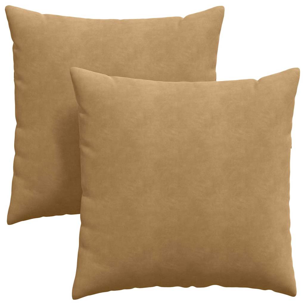 Jastučići za sofu 2 pcs Smeđa 60 x 60 cm Kordura tekstil