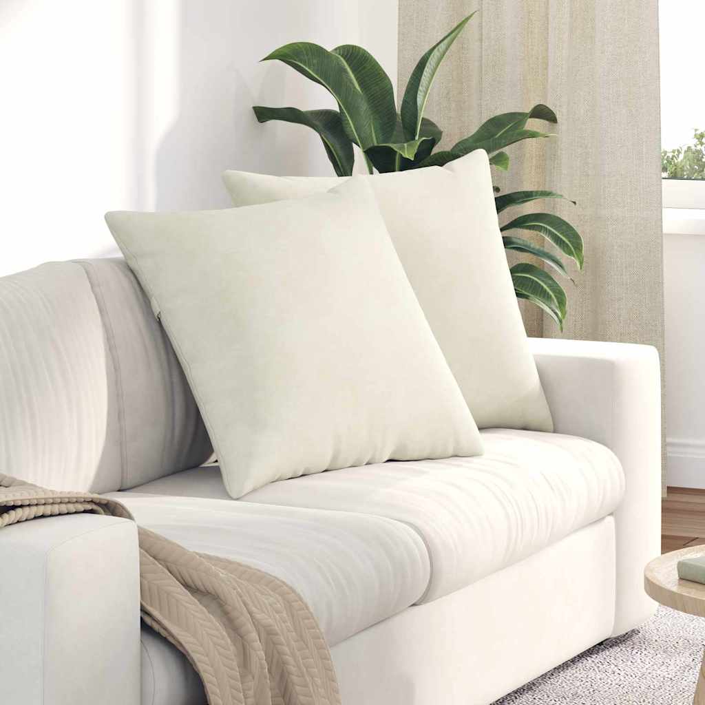 Jastučići za sofu 2 pcs Krema 60 x 60 cm Kordura tekstil