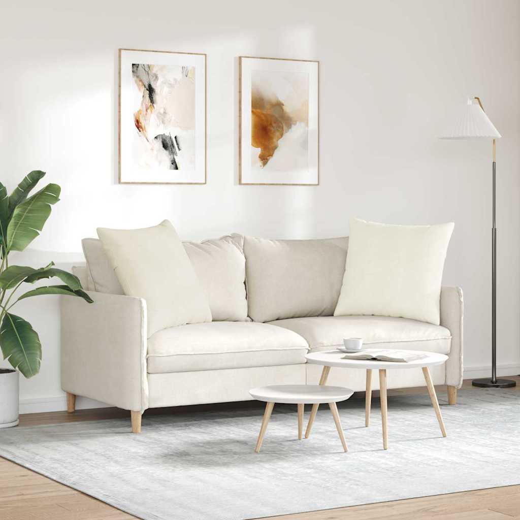 Jastučići za sofu 2 pcs Krema 60 x 60 cm Kordura tekstil