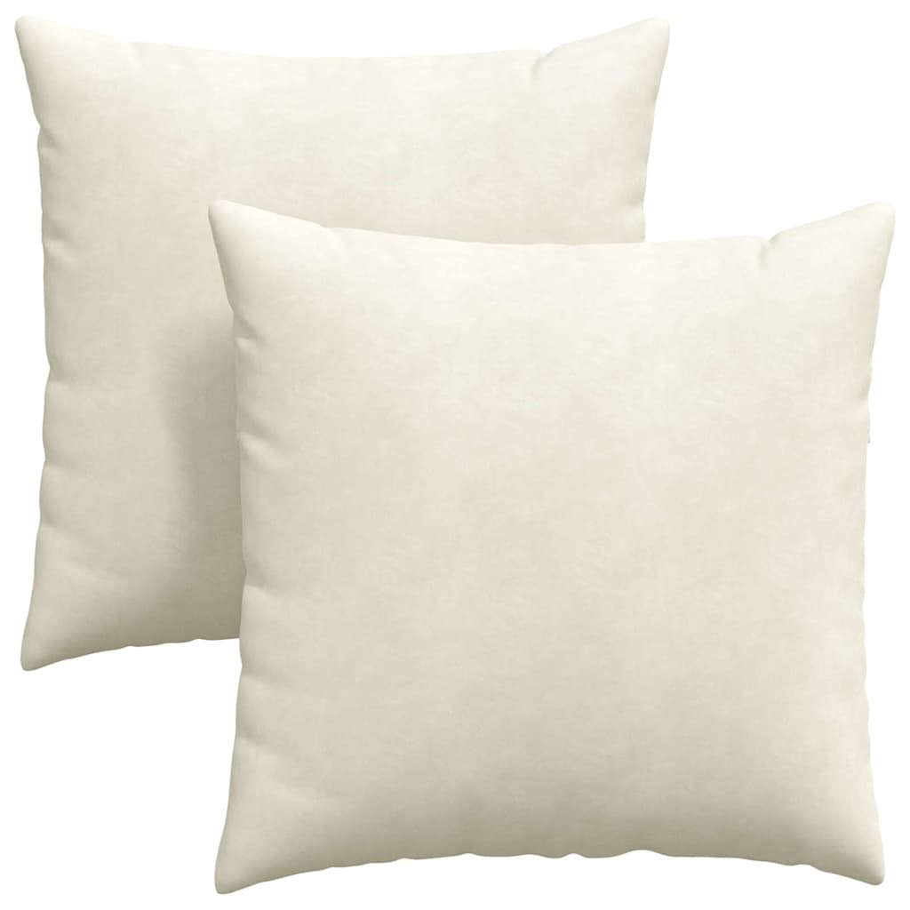 Jastučići za sofu 2 pcs Krema 60 x 60 cm Kordura tekstil