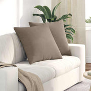 Jastučići za sofu 2 pcs Sivo-smeđa 60 x 60 cm tkanina