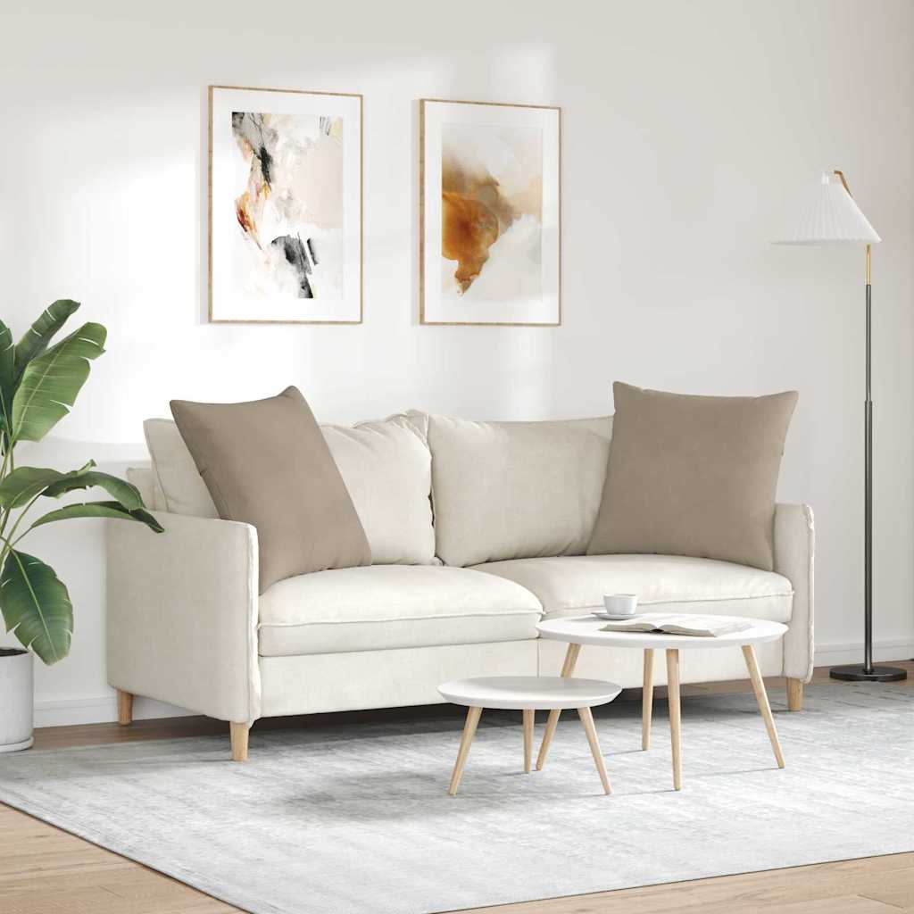 Jastučići za sofu 2 pcs Sivo-smeđa 60 x 60 cm tkanina