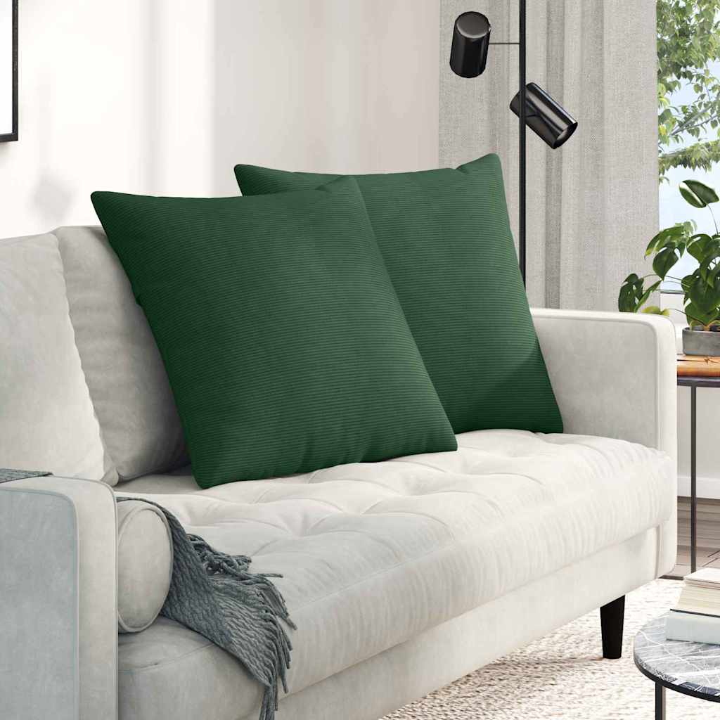 Jastučići za sofu 2 pcs Tamnozelena 60 x 60 cm Kordura tekstil