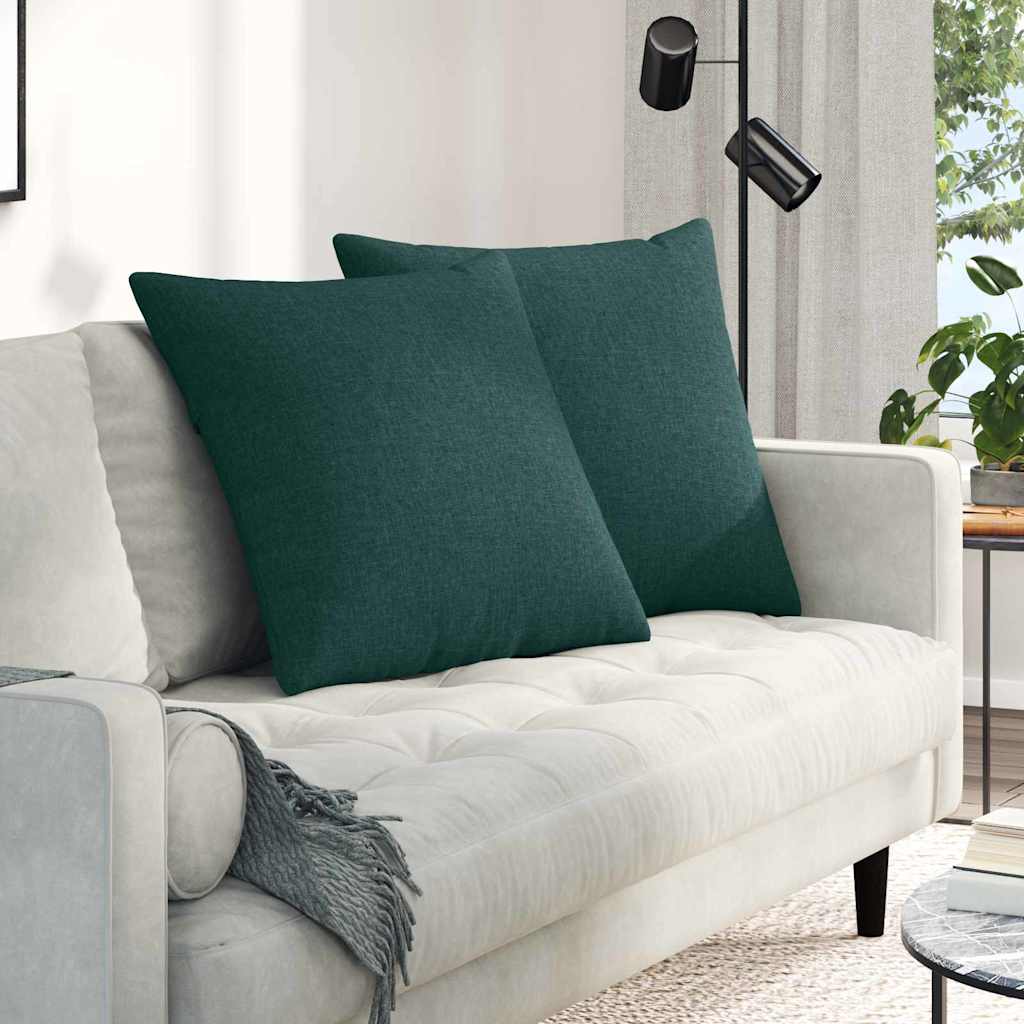 Jastučići za sofu 2 pcs Tamnozelena 80 x 80 cm tkanina
