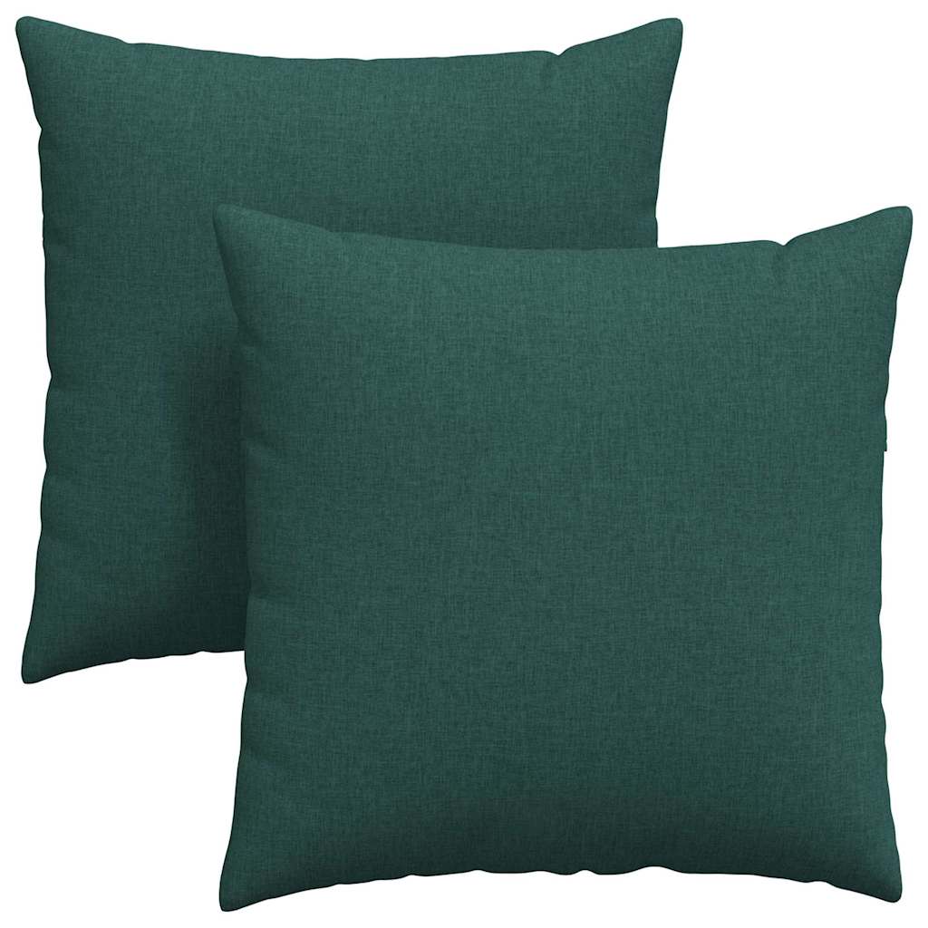 Jastučići za sofu 2 pcs Tamnozelena 80 x 80 cm tkanina