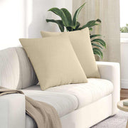 Jastučići za sofu 2 pcs Krema 80 x 80 cm tkanina