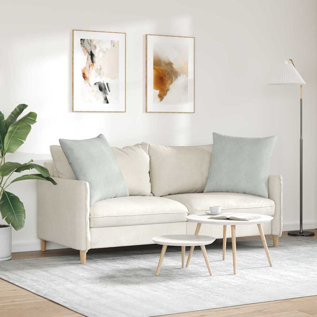 Jastučići za sofu 2 pcs Svijetlo siva 80 x 80 cm