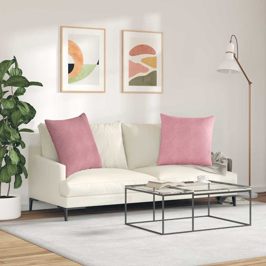 Jastučići za sofu 2 pcs Ružičasta 80 x 80 cm Kordura tekstil