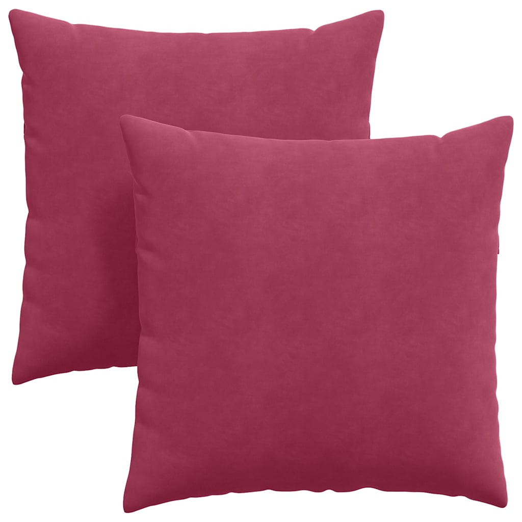 Jastučići za sofu 2 pcs Vinska crvena 80 x 80 cm