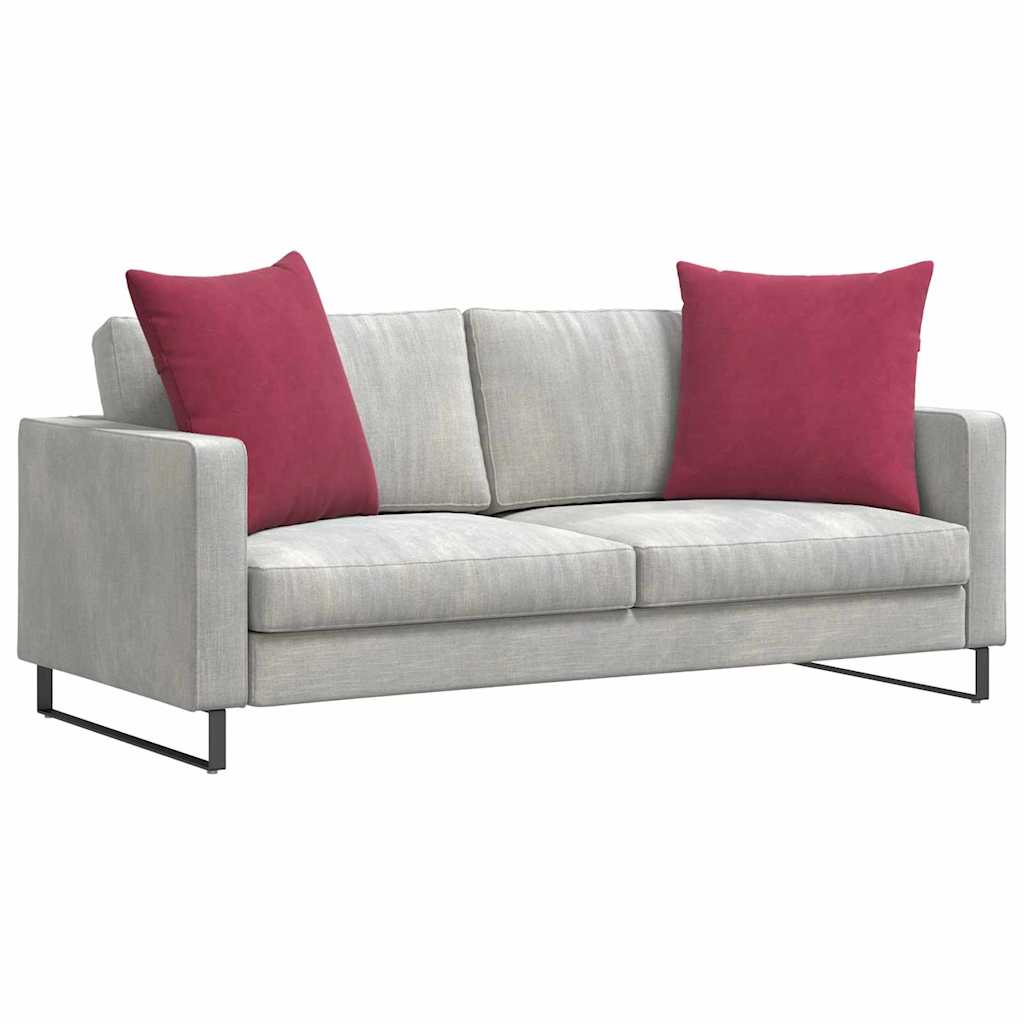 Jastučići za sofu 2 pcs Vinska crvena 80 x 80 cm