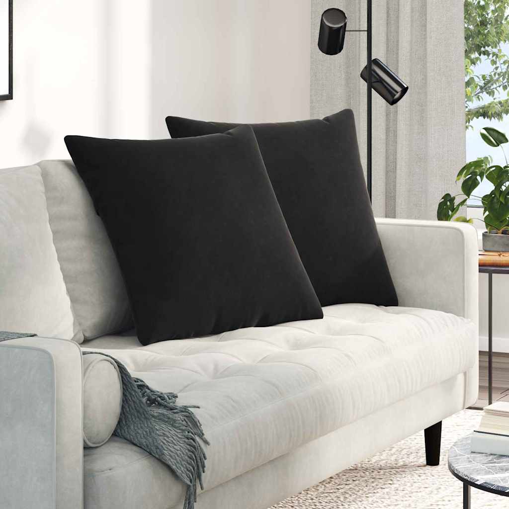 Jastučići za sofu 2 pcs Crna 80 x 80 cm Kordura tekstil