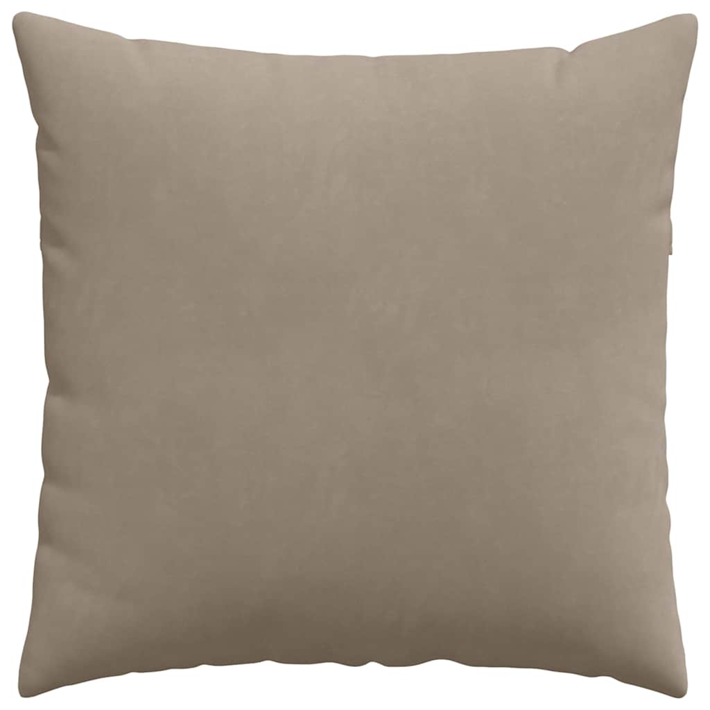 Jastučići za sofu 2 pcs Sivo-smeđa 80 x 80 cm tkanina