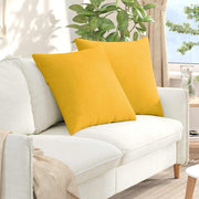 Jastučići za sofu 2 pcs Svijetlo žuta 80 x 80 cm