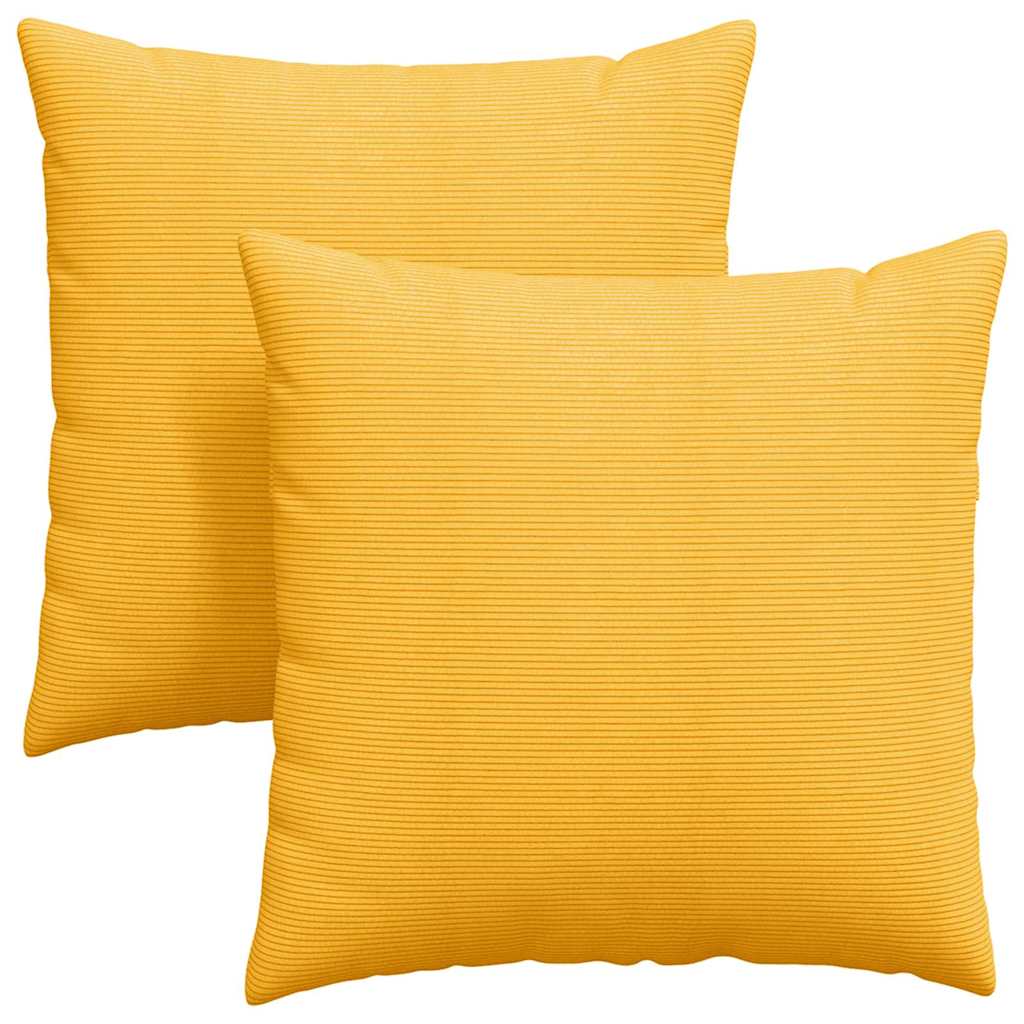 Jastučići za sofu 2 pcs Svijetlo žuta 80 x 80 cm
