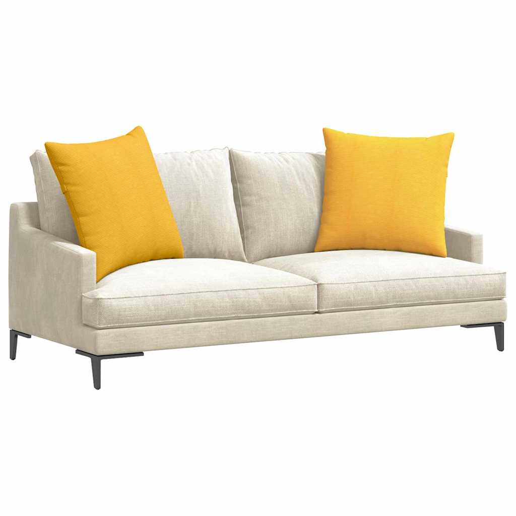Jastučići za sofu 2 pcs Svijetlo žuta 80 x 80 cm