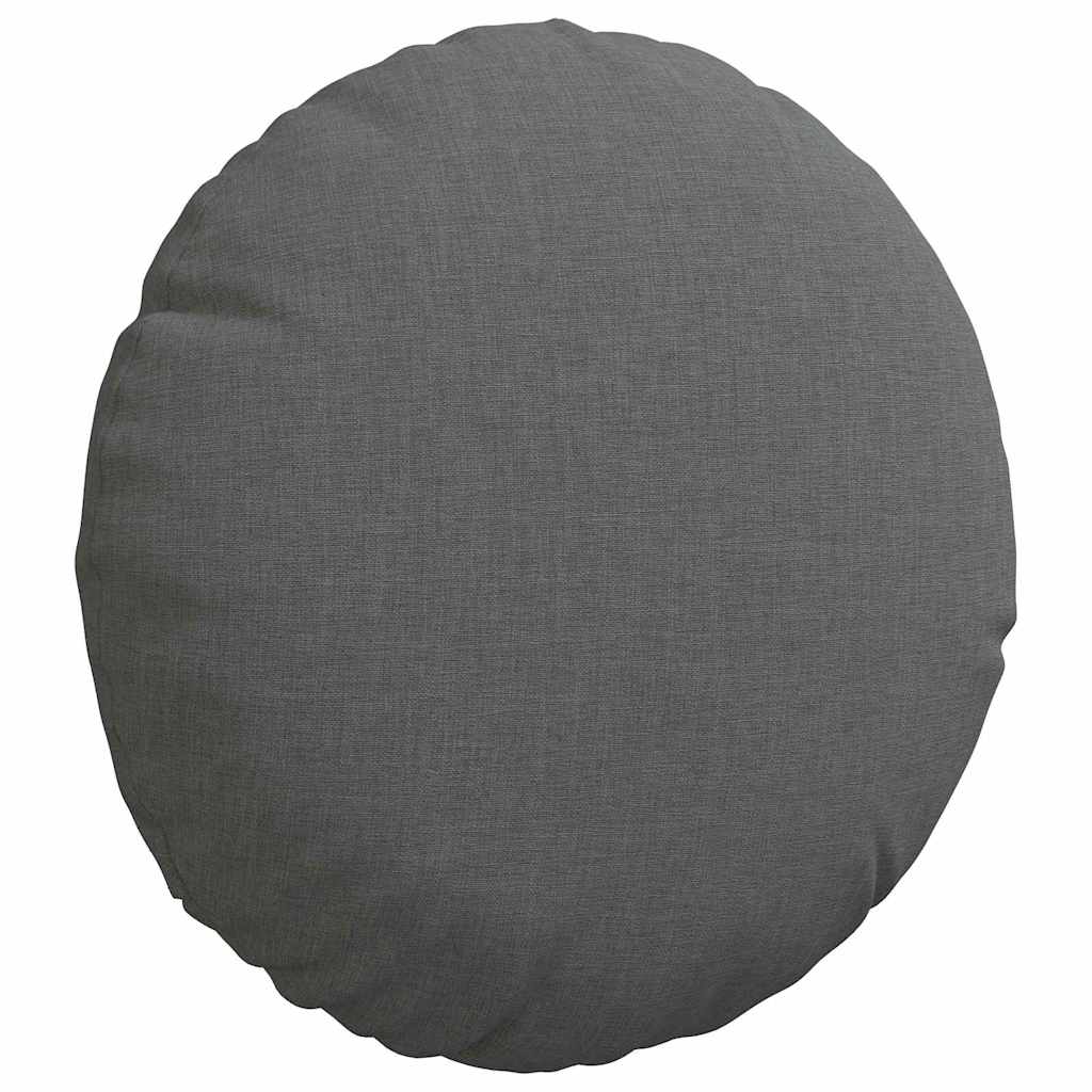 Jastučići za sjedenje 2 pcs Tamno siva Ø30 x 13 cm tkanina