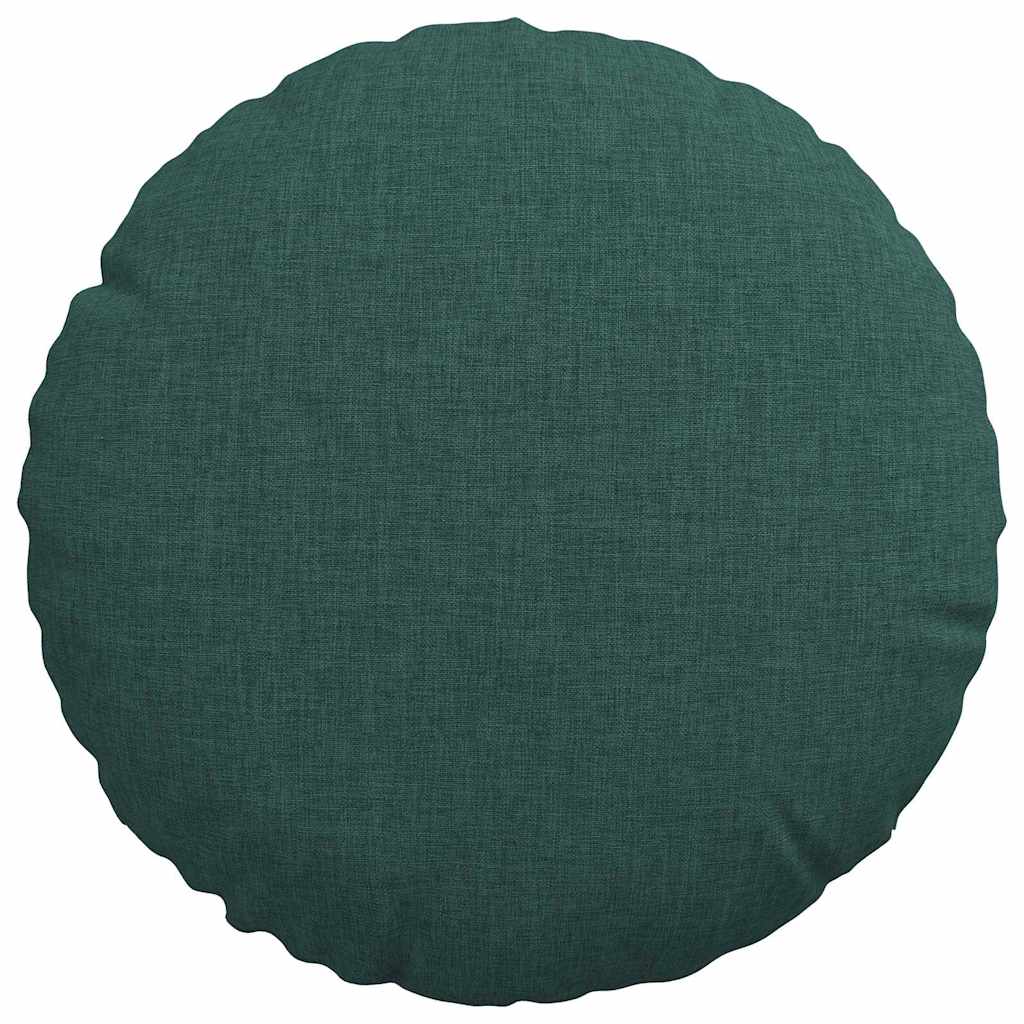 Jastučići za sjedenje 2 pcs Tamnozelena Ø30 x 13 cm tkanina