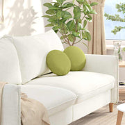 Jastučići za sjedenje 2 pcs Svijetlo zelena Ø30 x 13 cm tkanina