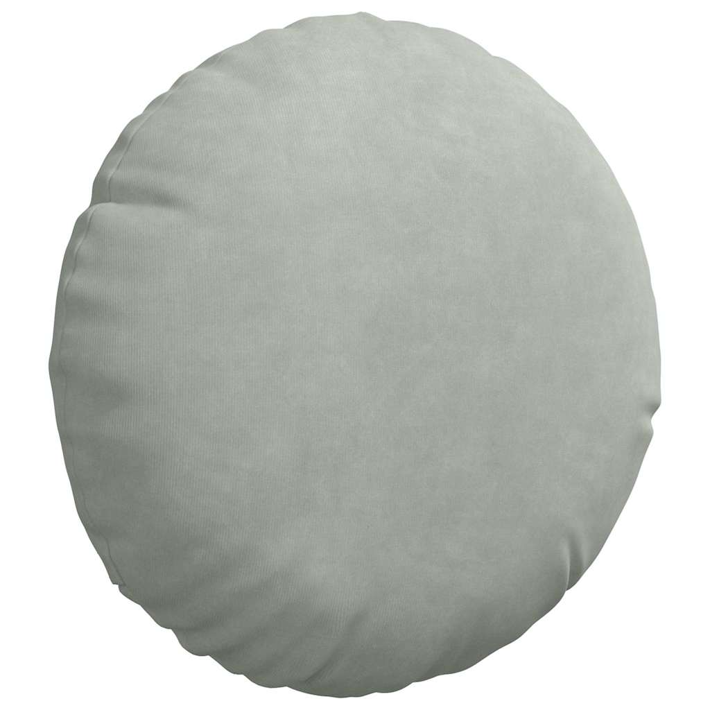 Jastučići za sjedenje 2 pcs Svijetlo siva Ø30 x 13 cm Baršun