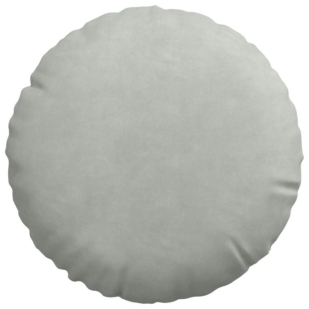 Jastučići za sjedenje 2 pcs Svijetlo siva Ø30 x 13 cm Baršun
