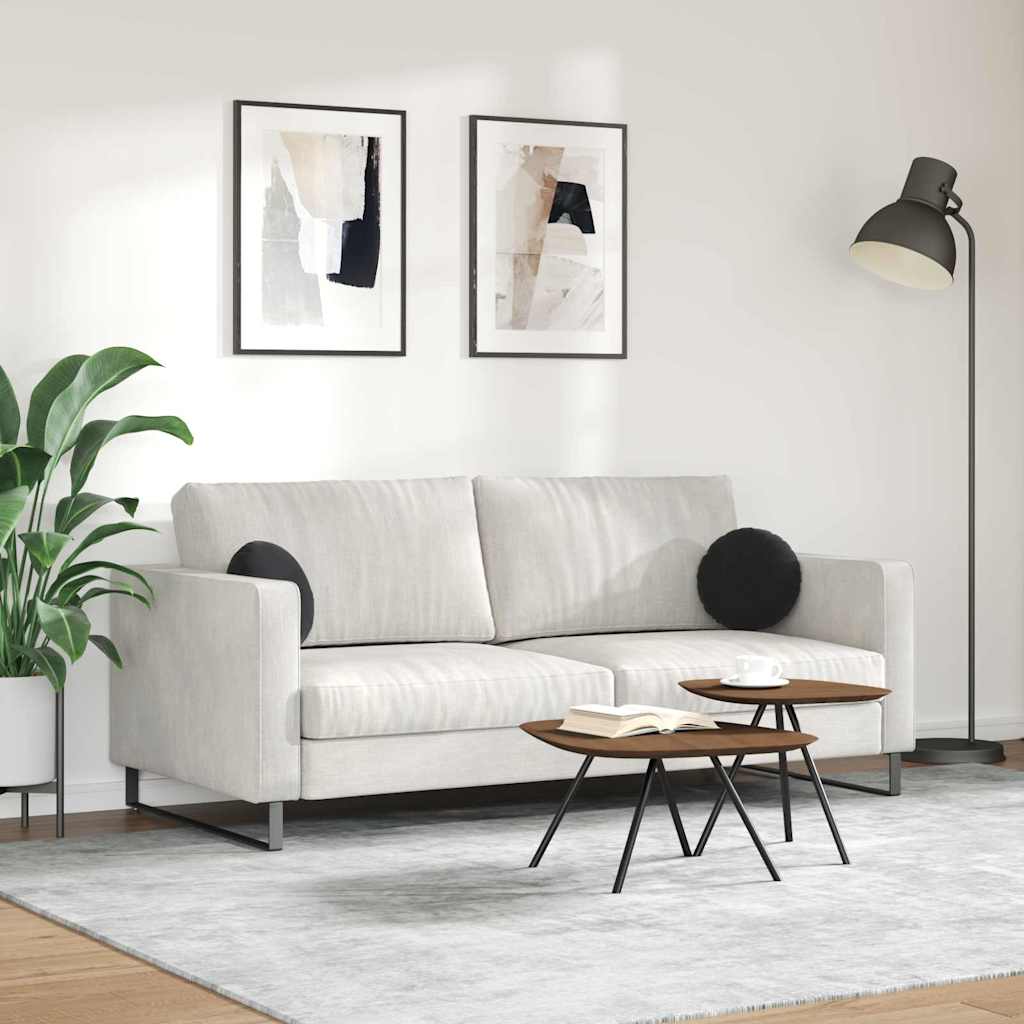 Jastučići za sjedenje 2 pcs Crna Ø30 x 13 cm Baršun