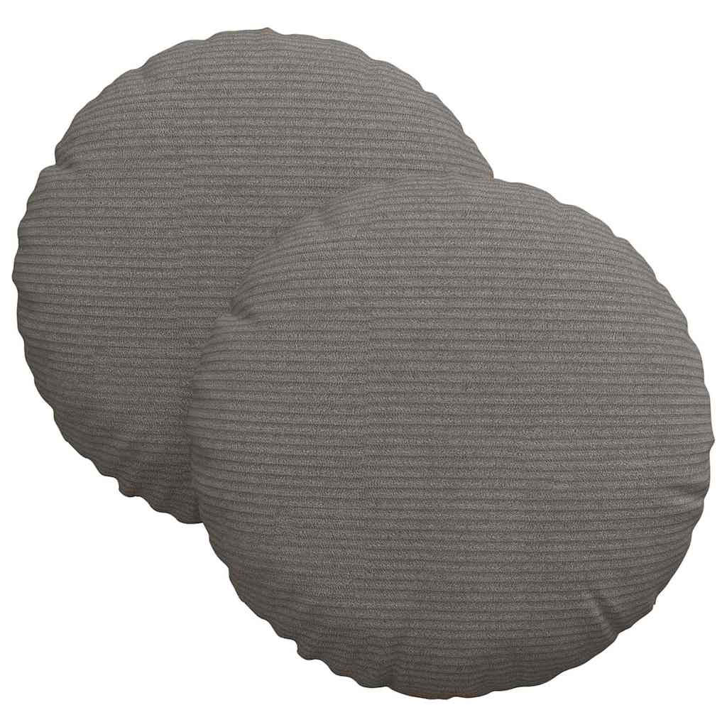 Jastučići za sjedenje 2 pcs Svijetlo siva Ø30 x 13 cm