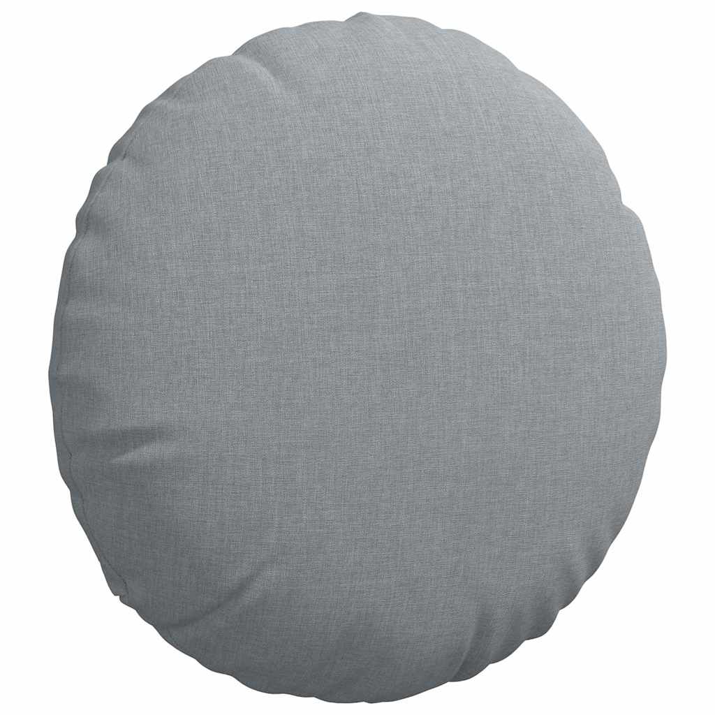 Jastučići za sjedenje 2 pcs Svijetlo siva Ø40 x 13 cm tkanina