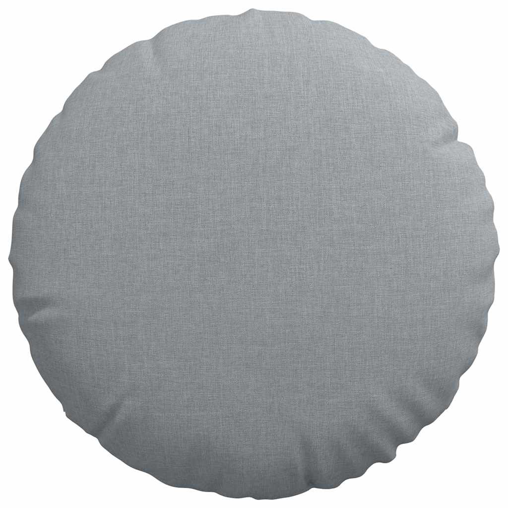 Jastučići za sjedenje 2 pcs Svijetlo siva Ø40 x 13 cm tkanina