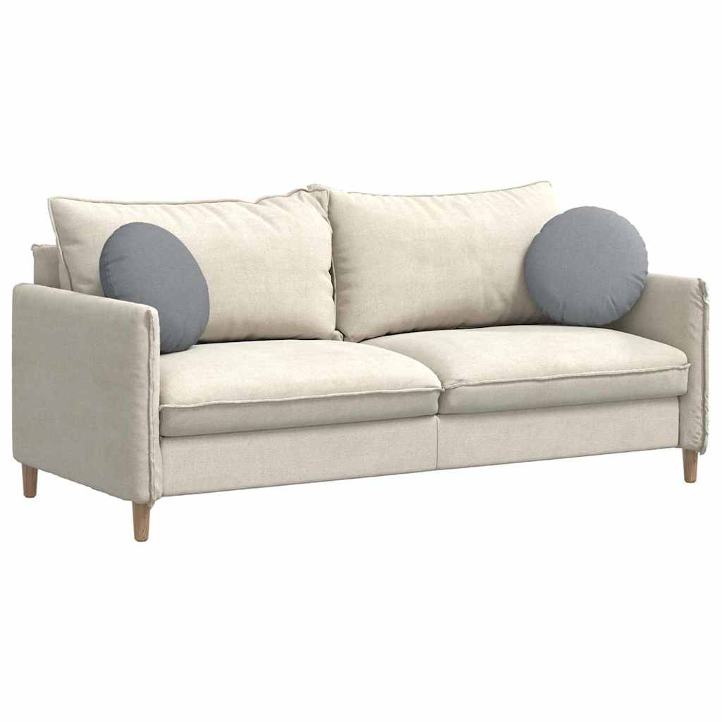 Jastučići za sjedenje 2 pcs Svijetlo siva Ø40 x 13 cm tkanina