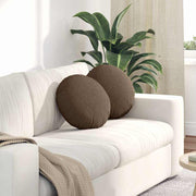 Jastučići za sjedenje 2 pcs Smeđa Ø40 x 13 cm tkanina